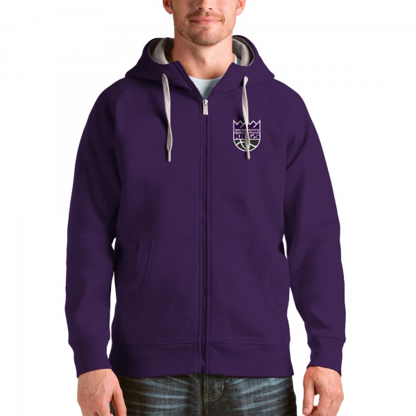 Толстовка на молнии Sacramento Kings Antigua Logo Victory - Purple - фирменная одежда NBA