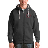 Толстовка на молнии Toronto Raptors Antigua Logo Victory - Charcoal