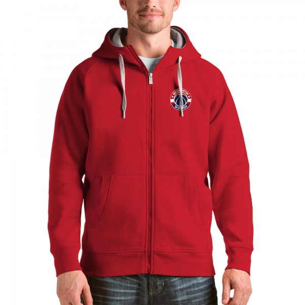 Толстовка на молнии Washington Wizards Antigua Logo Victory - Red - фирменная одежда NBA