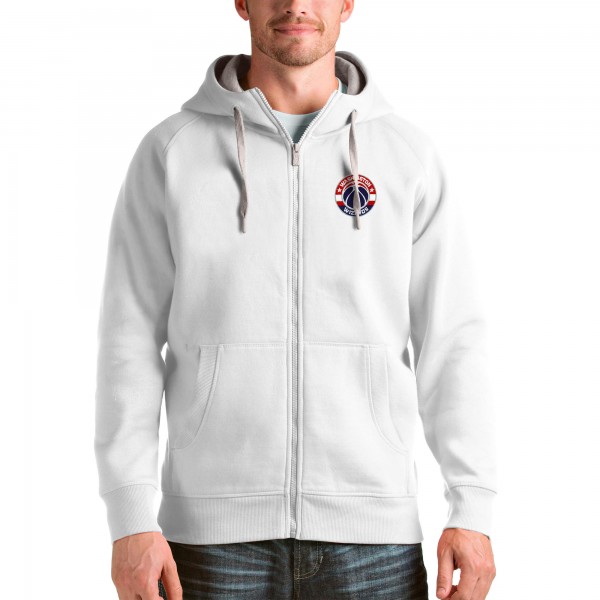 Толстовка на молнии Washington Wizards Antigua Logo Victory - White - фирменная одежда NBA