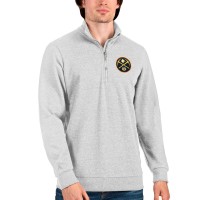 Кофта на короткой молнии Denver Nuggets Antigua Action - Heathered Gray