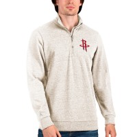 Кофта на короткой молнии Houston Rockets Antigua Action - Oatmeal