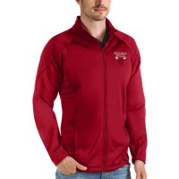 Толстовка на молнии Chicago Bulls Antigua Red Links Golf