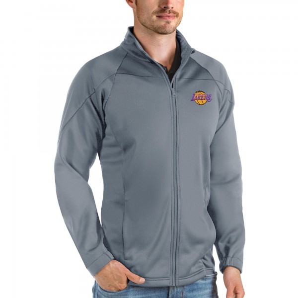 Кофта на молнии Los Angeles Lakers Antigua Links - Charcoal