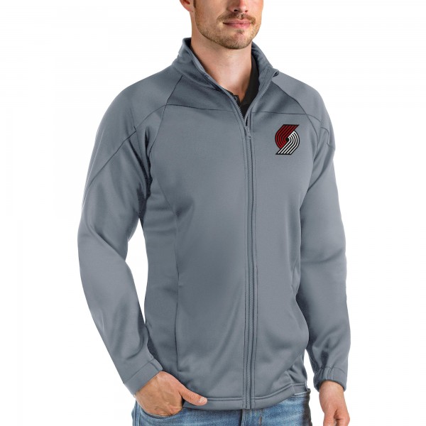 Кофта на молнии Portland Trail Blazers Antigua Links - Charcoal