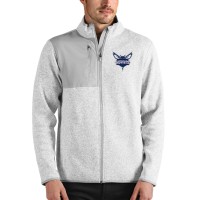 Кофта на молнии Charlotte Hornets Antigua - Heathered Gray