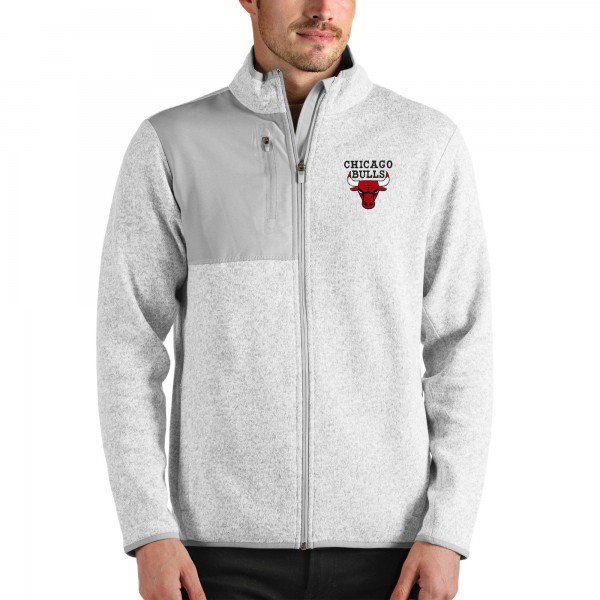 Куртка Chicago Bulls Antigua Heathered Gray Fortune