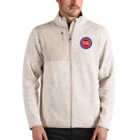 Кофта на молнии Detroit Pistons Antigua - Oatmeal