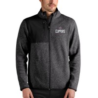 Кофта на молнии LA Clippers Antigua Fortune - Heathered Charcoal