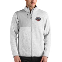 Кофта на молнии New Orleans Pelicans Antigua - Heathered Gray