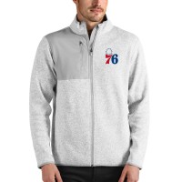 Кофта на молнии Philadelphia 76ers Antigua - Heathered Gray