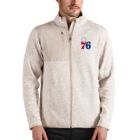 Кофта на молнии Philadelphia 76ers Antigua - Oatmeal