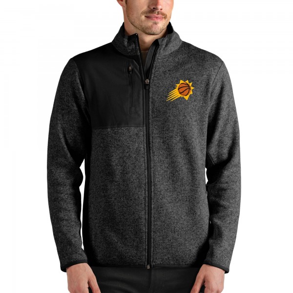 Кофта на молнии Phoenix Suns Antigua Fortune - Heathered Black