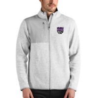 Кофта на молнии Sacramento Kings Antigua - Heathered Gray