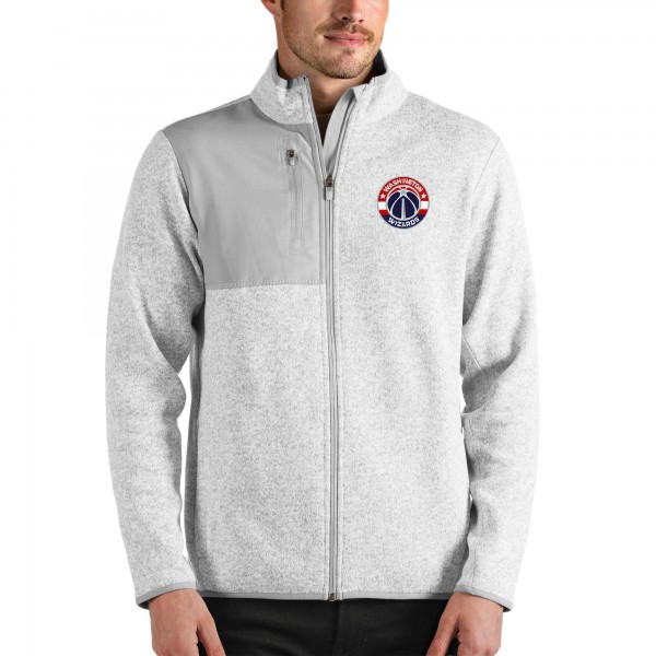 Кофта на молнии Washington Wizards Antigua - Heathered Gray