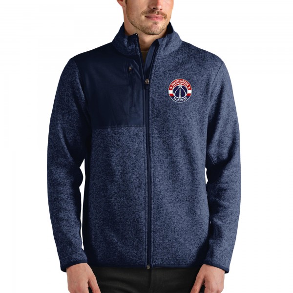 Кофта на молнии Washington Wizards Antigua - Heathered Navy