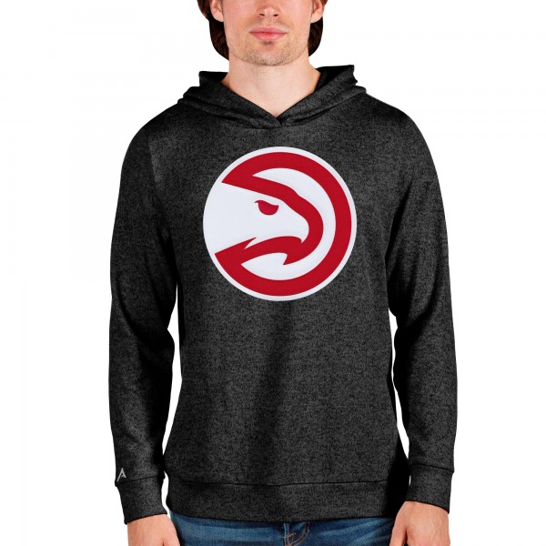 Толстовка Atlanta Hawks Antigua Logo Absolute - Heathered Black - фирменная одежда NBA