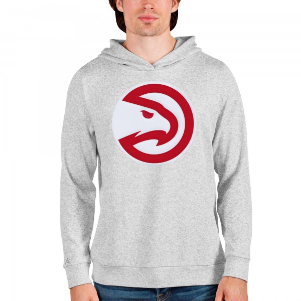 Толстовка Atlanta Hawks Antigua Logo Absolute - Heathered Gray - фирменная одежда NBA