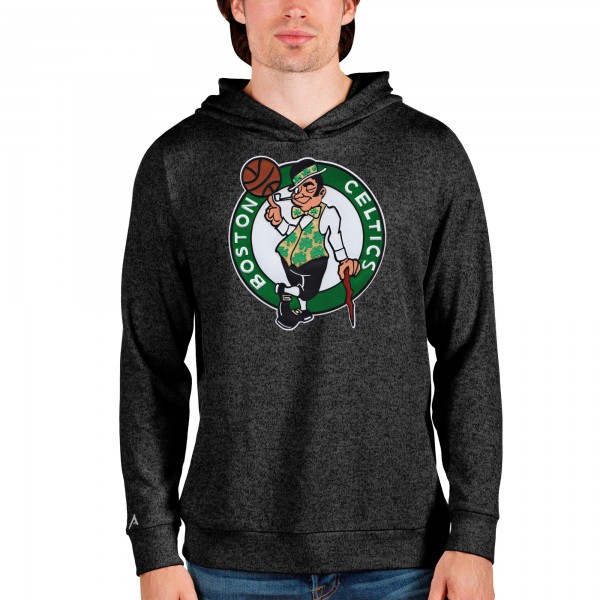 Толстовка Boston Celtics Antigua Logo Absolute - Heathered Black - фирменная одежда NBA