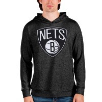 Толстовка Brooklyn Nets Antigua Heathered Black Logo Absolute
