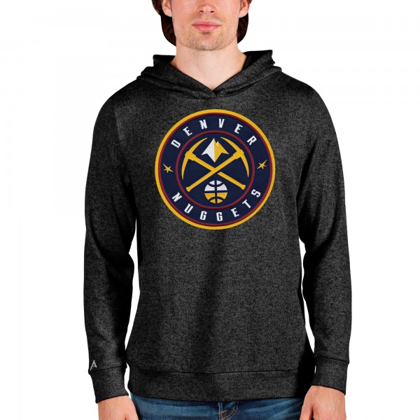 Толстовка Denver Nuggets Antigua Logo Absolute - Heathered Black - фирменная одежда NBA