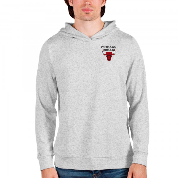 Толстовка Chicago Bulls Antigua Heathered Gray Absolute