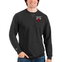 Кофта Chicago Bulls Antigua Heathered Black Reward Crewneck