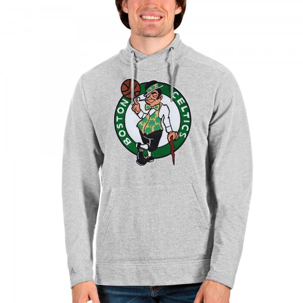 Кофта Boston Celtics Antigua Logo Reward Crossover Neckline - Heathered Gray