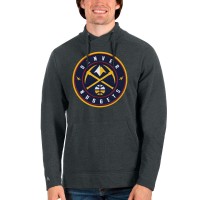 Кофта Denver Nuggets Antigua Logo Reward Crossover Neckline - Heathered Charcoal