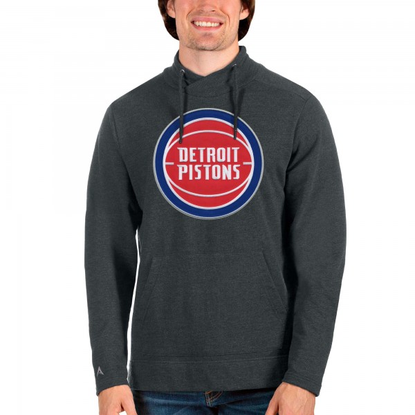 Кофта Detroit Pistons Antigua Logo Reward Crossover - Heathered Charcoal