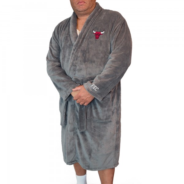 Chicago Bulls ISlide Gray Personalized Boss Robe