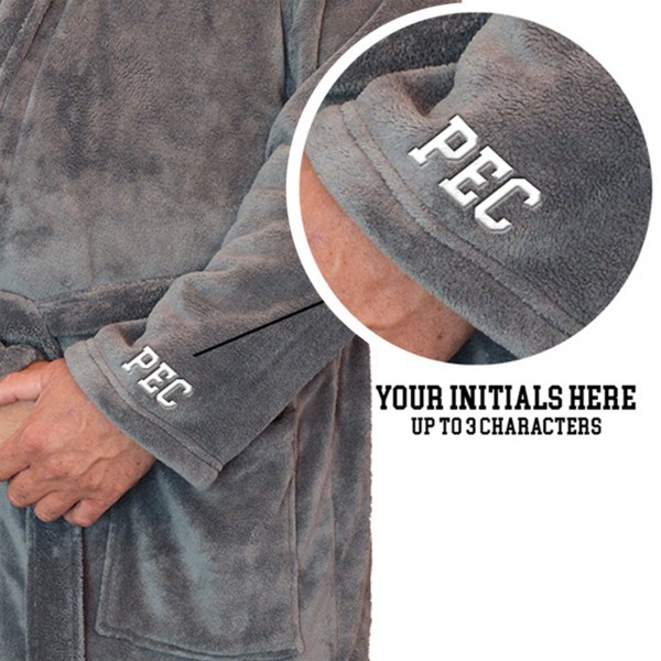 Chicago Bulls ISlide Gray Personalized Boss Robe