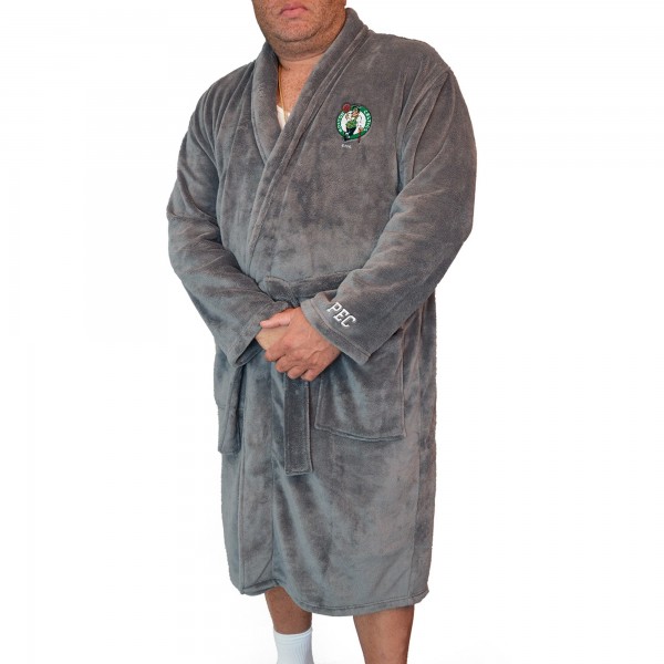 Boston Celtics ISlide Personalized Boss Robe - Gray