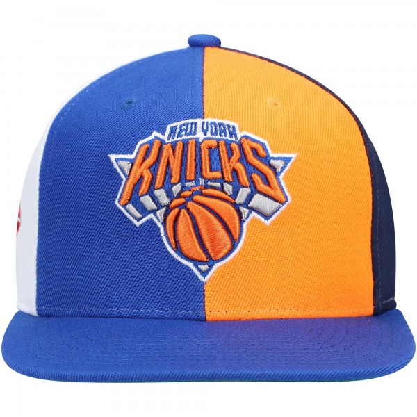 Бейсболка New York Knicks Mitchell & Ness NBA 75th Anniversary What The? - Blue - официальный мерч NBA