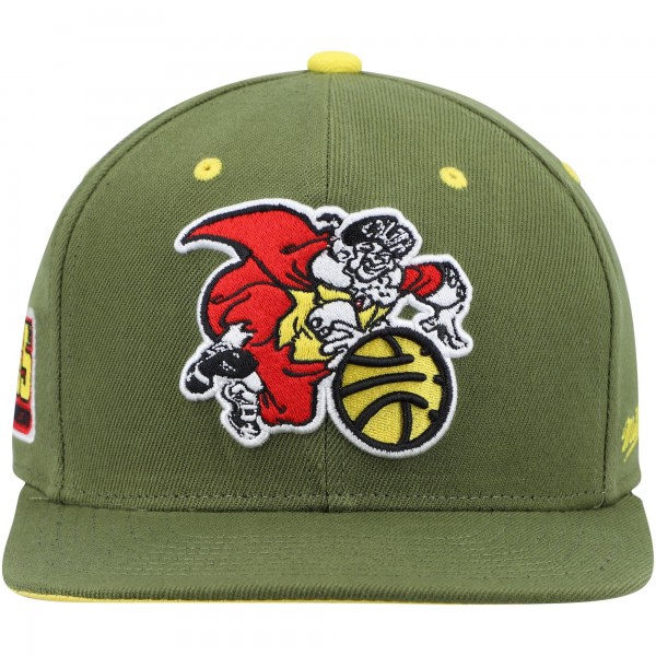 Бейсболка New York Knicks Mitchell & Ness x Lids 35th Anniversary Hardwood Classics Dusty - Olive - официальный мерч NBA