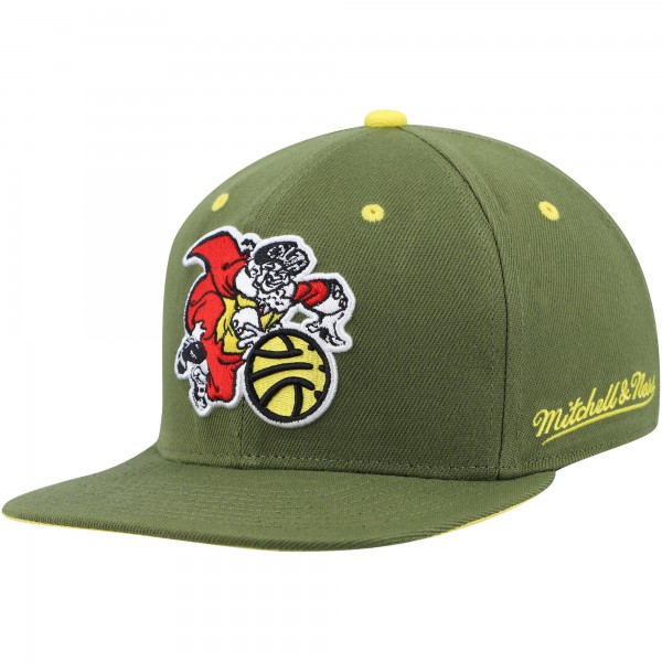 Бейсболка New York Knicks Mitchell & Ness x Lids 35th Anniversary Hardwood Classics Dusty - Olive - официальный мерч NBA