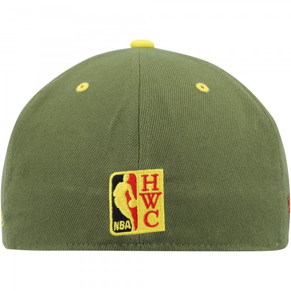 Бейсболка Washington Wizards Mitchell & Ness x Lids Hardwood Classics Dusty - Olive - официальный мерч NBA