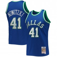 Игровая форма Dirk Nowitzki Dallas Mavericks Mitchell & Ness 1998-99 Hardwood Classics 75th Anniversary Diamond Swingman - Blue