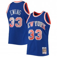 Игровая форма Patrick Ewing New York Knicks Mitchell & Ness 1991-92 Hardwood Classics 75th Anniversary Diamond Swingman - Blue
