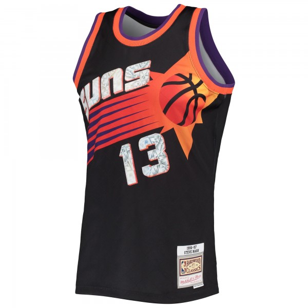 Игровая майка Steve Nash Phoenix Suns Mitchell & Ness 1996-97 Hardwood Classics 75th Anniversary Diamond Swingman - Black - оригинальная джерси НБА