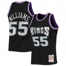 Игровая форма Jason Williams Sacramento Kings Mitchell & Ness 2000-01 Hardwood Classics 75th Anniversary Diamond Swingman - Black