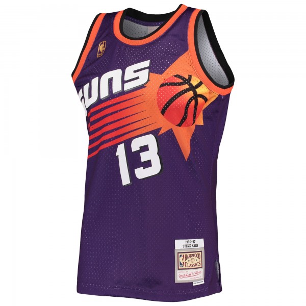 Игровая майка Steve Nash Phoenix Suns Mitchell & Ness 1996-97 Hardwood Classics Swingman - Purple - оригинальная джерси НБА