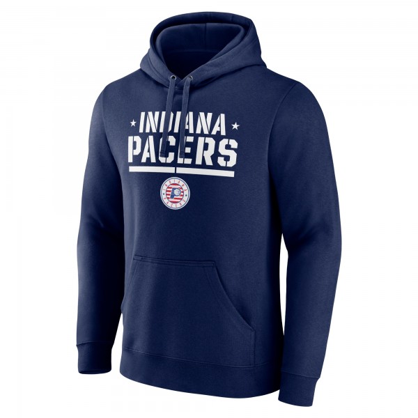 Толстовка с капюшоном Indiana Pacers Hoops For Troops Trained - Navy - фирменная одежда NBA