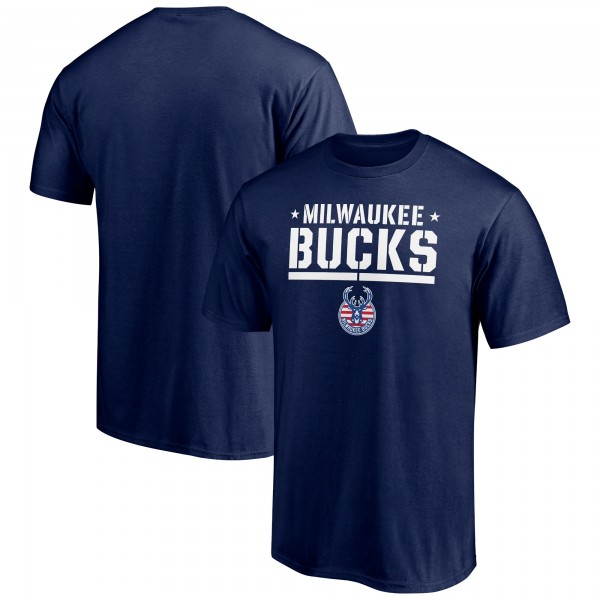 Футболка Milwaukee Bucks Hoops For Troops Trained - Navy