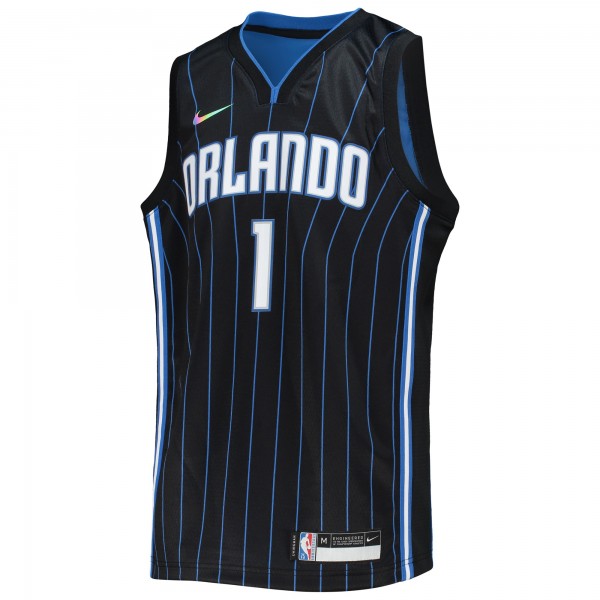 Детская игровая майка Jonathan Isaac Orlando Magic Nike 2021/22 Diamond Swingman - Icon Edition - Black - баскетбольная джерси NBA