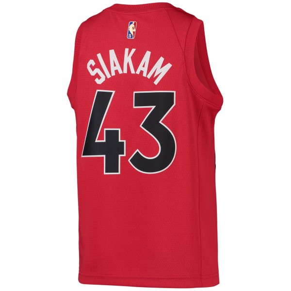 Детская игровая майка Pascal Siakam Toronto Raptors Nike 2021/22 Diamond Swingman - Icon Edition - Red - баскетбольная джерси NBA
