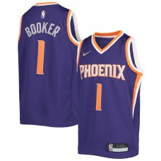 Игровая форма  Devin Booker Phoenix Suns Nike Youth 2021/22 Diamond Swingman - Icon Edition - Purple