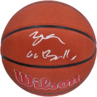 Мяч Autographed Chicago Bulls Lonzo Ball Authentic Wilson Team Logo with Go Bulls Inscription