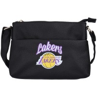 WoLos Angeles Lakers FOCO Logo Script Crossbody Handbag