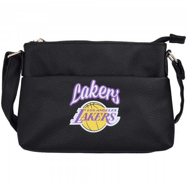 WoLos Angeles Lakers FOCO Logo Script Crossbody Handbag